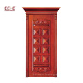 Puertas de madera maciza de madera Diseño de la puerta de entrada de la puerta principal de roble rojo de Estados Unidos